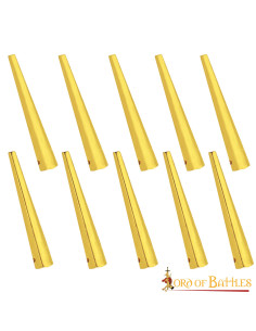 Set di 10 puntelli medievali in ottone (3,8 cm.) 2