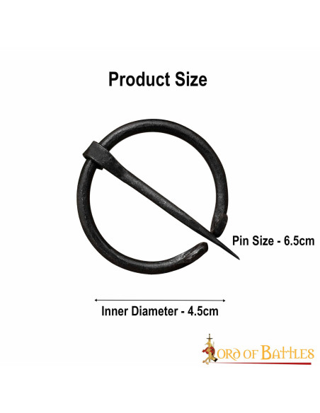 Fibula medievale a cappa in ferro...