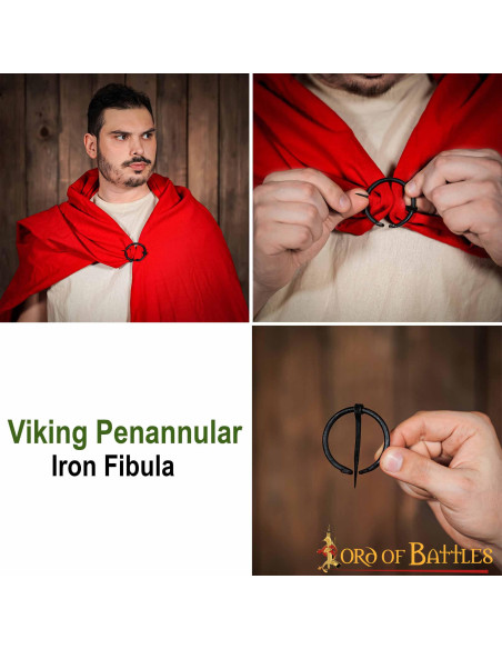 Fibula medievale a cappa in ferro...