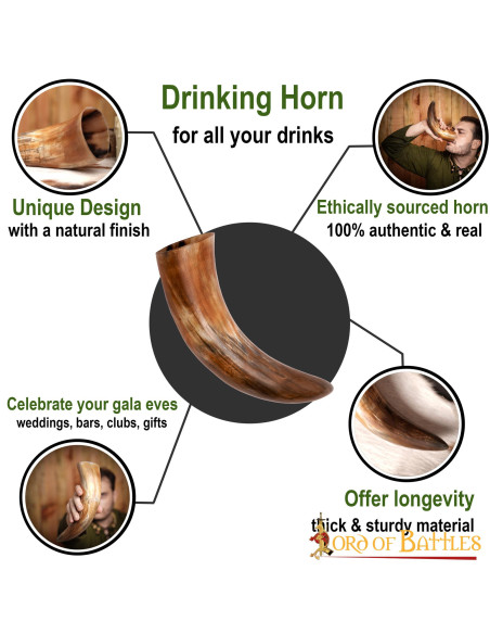 Corno potorio medievale con finitura...