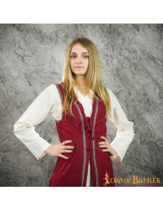 Brial Giulietta medievale in granato