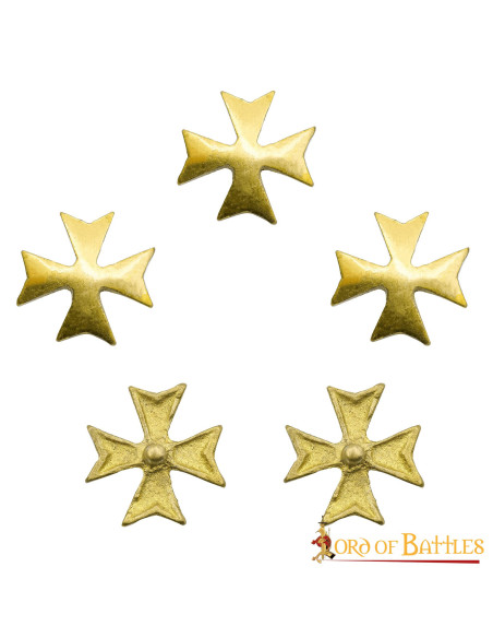 Set di 5 Croci Templari in ottone...