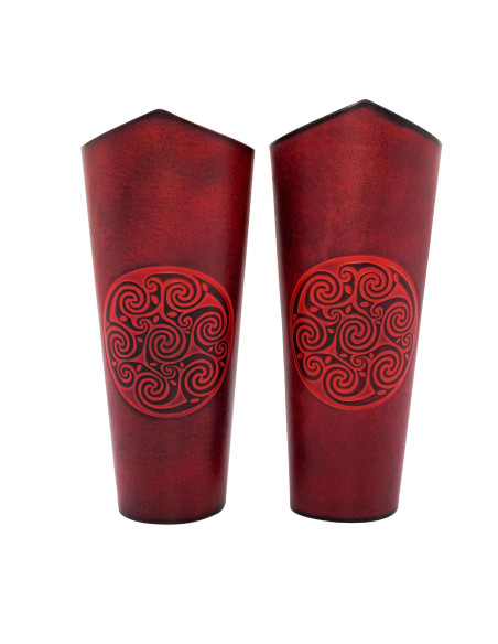 Bracciali a spirale celtica in pelle...