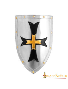 Scudo Cavalieri delle Crociate in acciaio