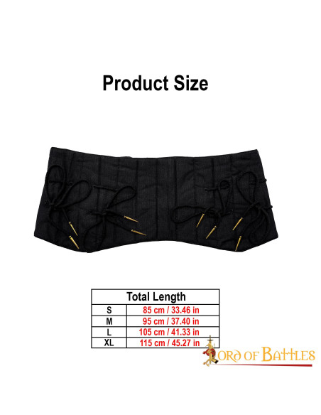 Ampia cintura imbottita per costruire...