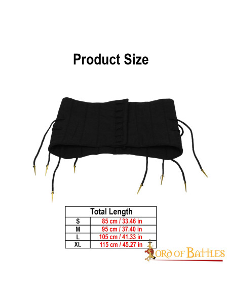 Ampia cintura imbottita per costruire...