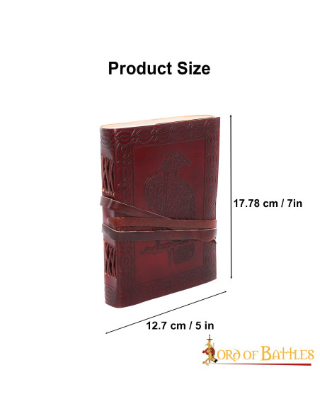 Diario in pelle aquila celtica