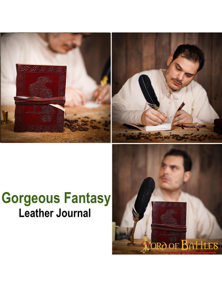 Diario in pelle aquila celtica