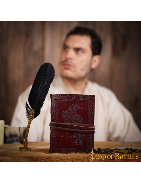 Diario in pelle aquila celtica