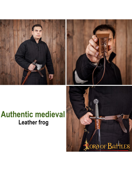 Piccolo baldric in pelle per asce,...