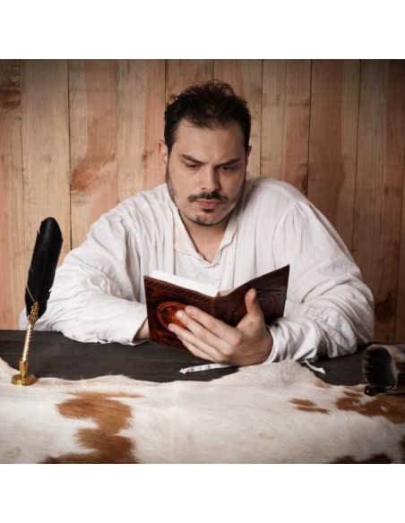 Diario di bordo Fleur de Lis, pelle