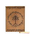 Diario in pelle goffrata Albero di Gondor, pagine naturali