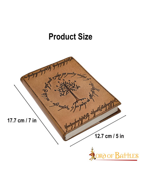 Diario in pelle goffrata Albero di...