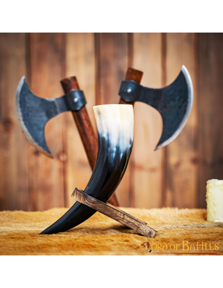 Supporto originale per trombe in legno