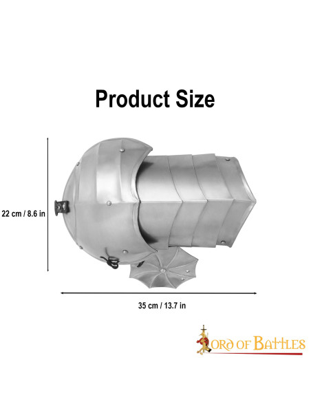 Spalline medievali con scudi