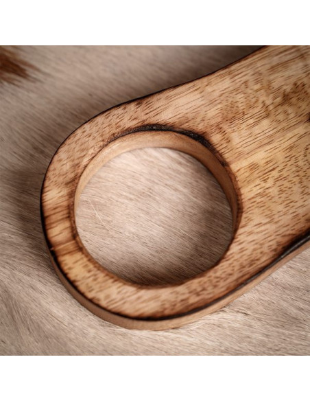 Supporto in legno per corno, 16 cm.