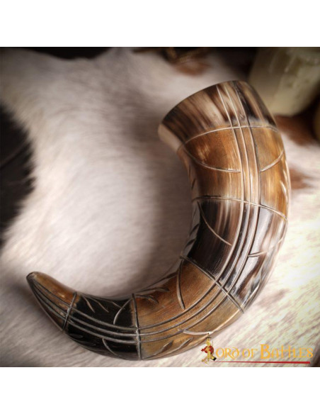 Corno potorio di bue vichingo con...