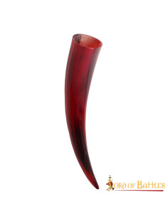 Corno rosso da bere in corno di bue (400-500 ml.)