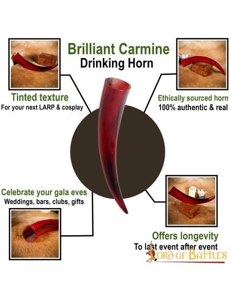 Corno rosso da bere in corno di bue...