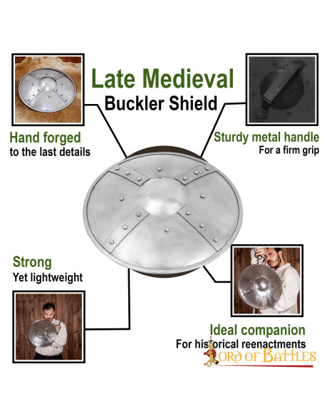 Scudo medioevale tondo, XV secolo...