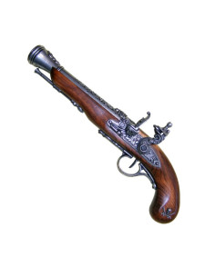 Pistola pirata a pietra focaia del XVIII secolo (per mancini)