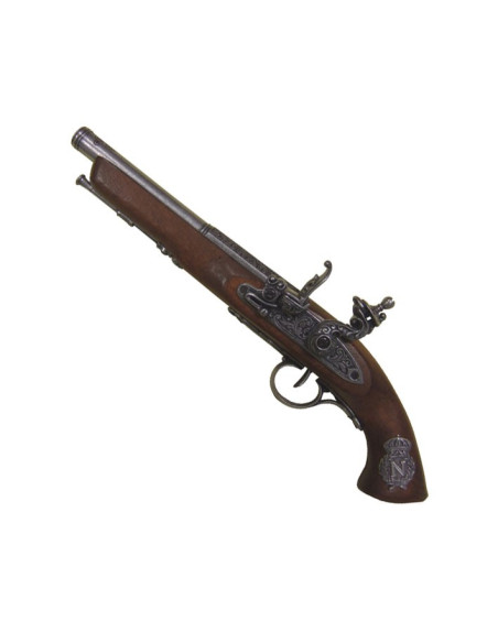 Pistola a pietra focaia, Francia XIX secolo. (Mancino)