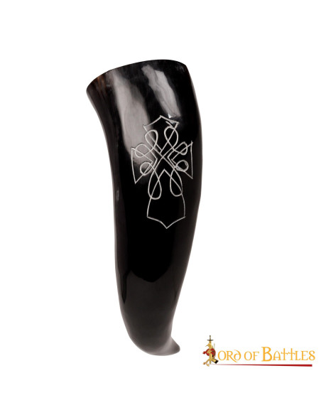 Corno di bue per bere con design...