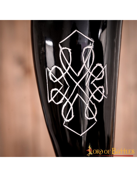 Corno di bue per bere con design...