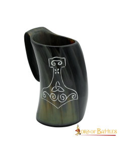 Boccale di birra Viking Mjolnir fatto a mano