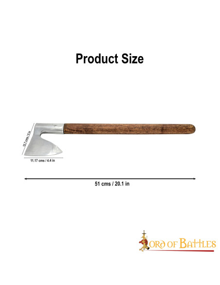 Ascia da guerra XIV secolo con testa...