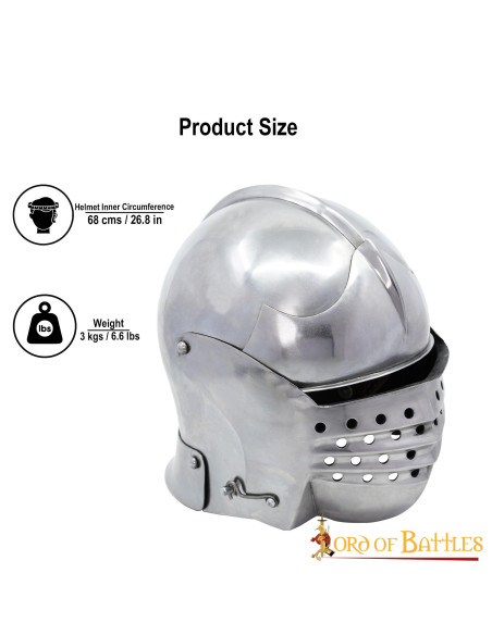 Elmo Sallet italiano con fodera...