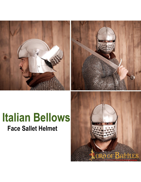 Elmo Sallet italiano con fodera...