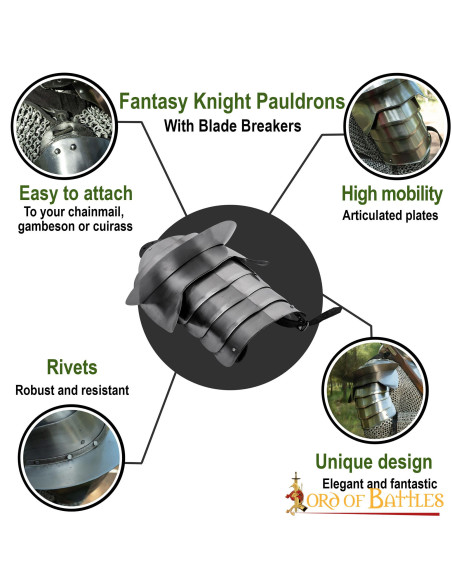 Spalline medievali da cavaliere con...