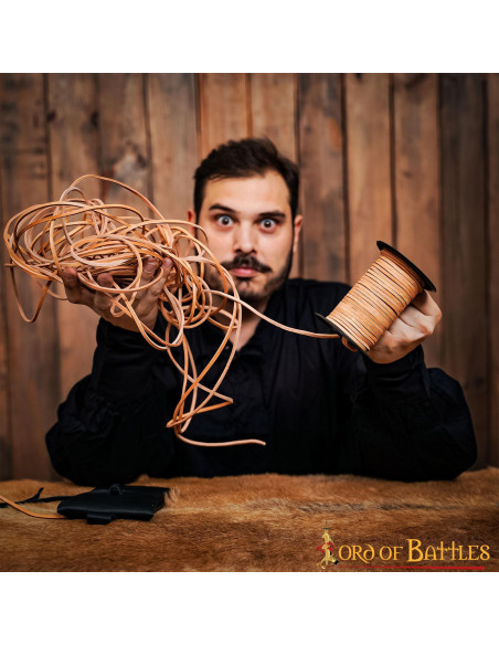 Bobina in cuoio naturale (50 mt.)