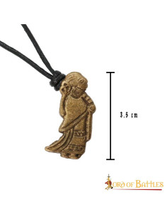Ciondolo Valkyrie in ottone vichingo 2