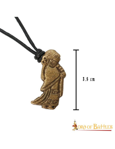 Ciondolo Valkyrie in ottone vichingo