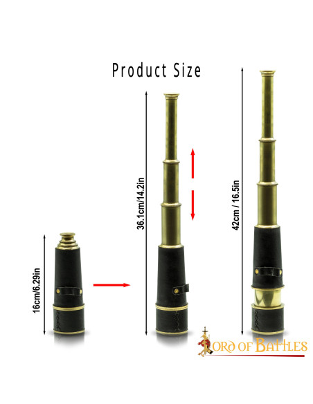 Cannocchiale pirata con custodia in...