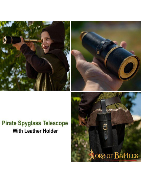 Cannocchiale pirata con custodia in...