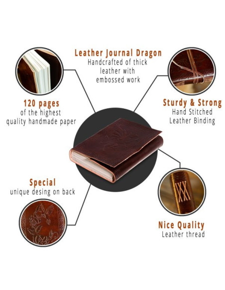 Diario di appunti Il Drago, in pelle