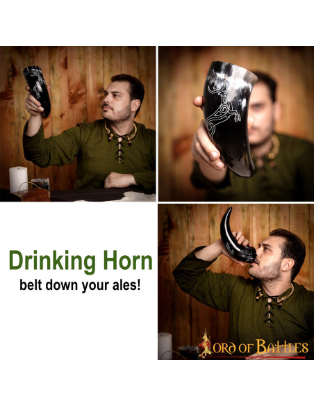 Corno vichingo capriolo in corno di...