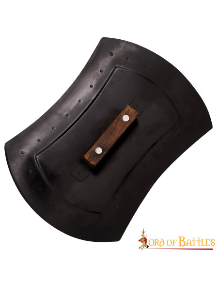 Brocchiere medievale rettangolare in...