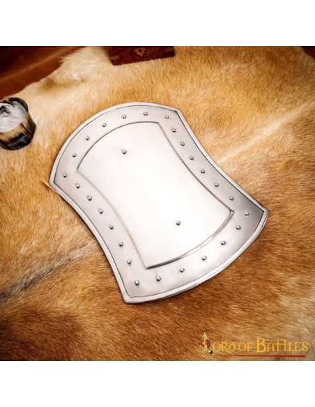 Brocchiere medievale rettangolare in...