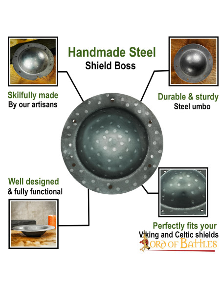 Umbo rustico per scudi vichinghi e...