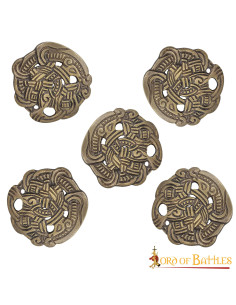 Set di 5 bottoni Viking Greiftier
