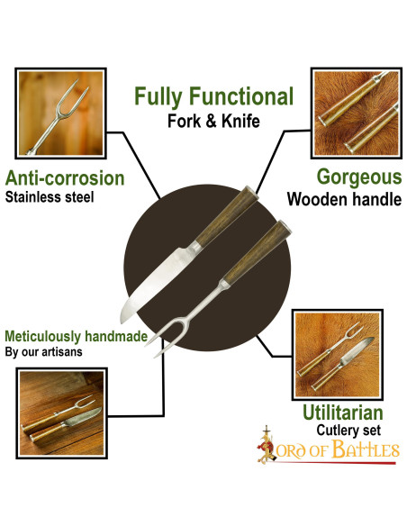 Set coltello e forchetta medievale...
