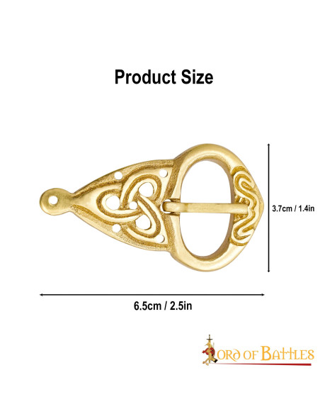 Fibbia per cintura vichinga (6,5x3,7...