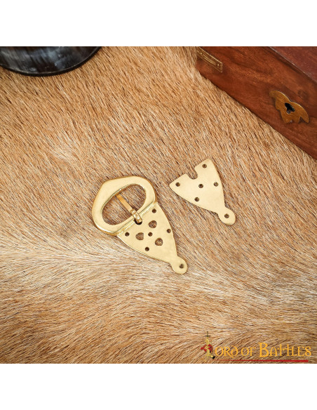 Fibbia per cintura vichinga (6,5x3,7...