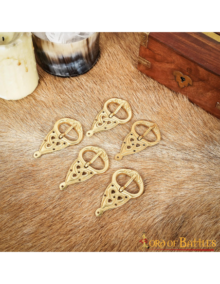 Fibbia per cintura vichinga (6,5x3,7...