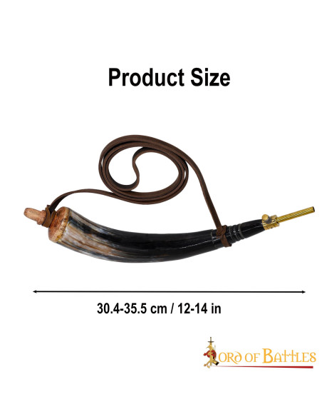 Scatola di polvere di corno di bue