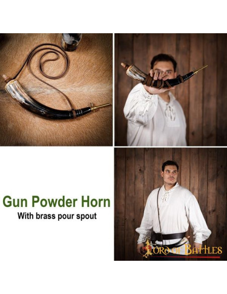 Scatola di polvere di corno di bue